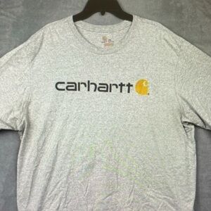 Carhartt Light Gray Short Sleeve Tee with Logo